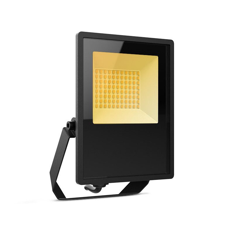MIIDEX PROJECTEUR LED PLAT NOIR + DÉTECTEUR 30W 6000K