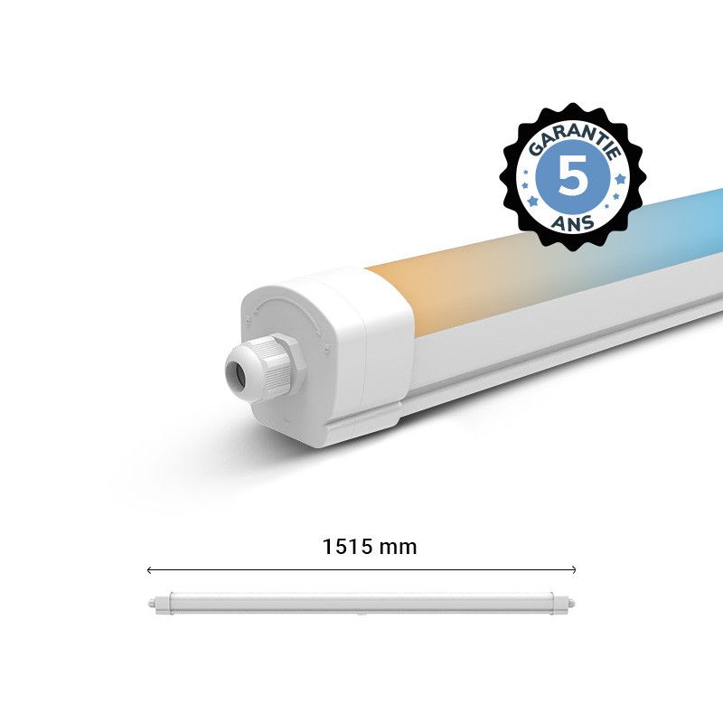Miidex Étanche LED Intégrées CCT 50W 1515 x 66 x 63 mm Traversant
