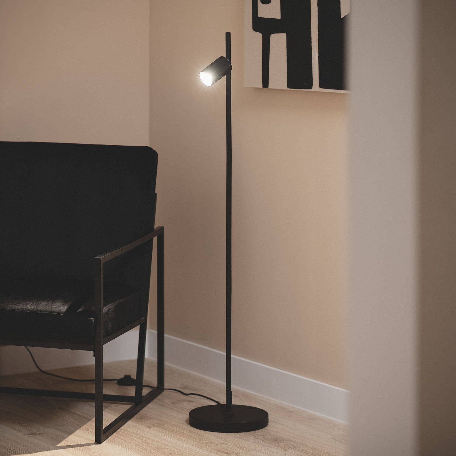 Lampadaire Aluminium Breixo Noire
