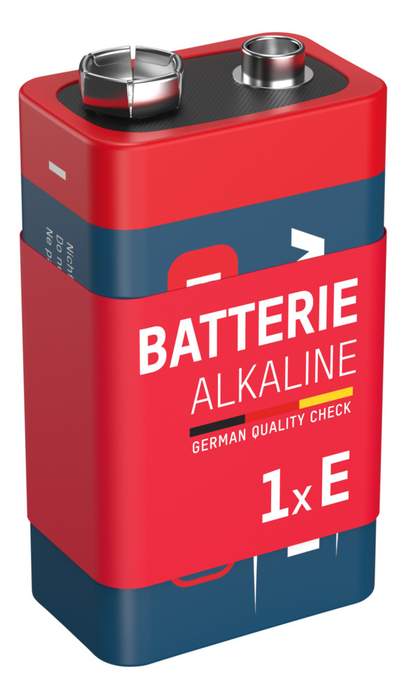 Alcalines RED LINE ANSMANN Block 9V E - Blister de 1