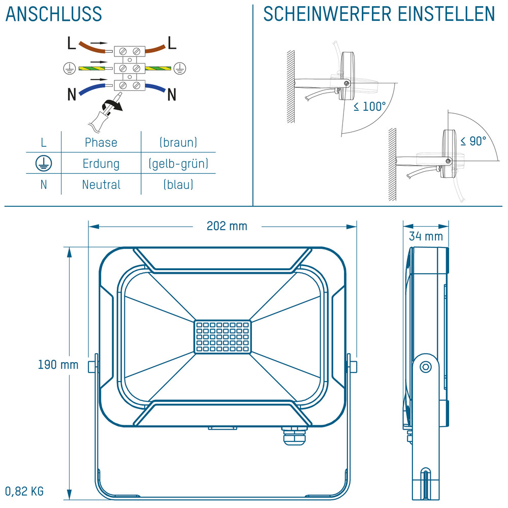 ANSMANN Lampe torche Zoom 1W