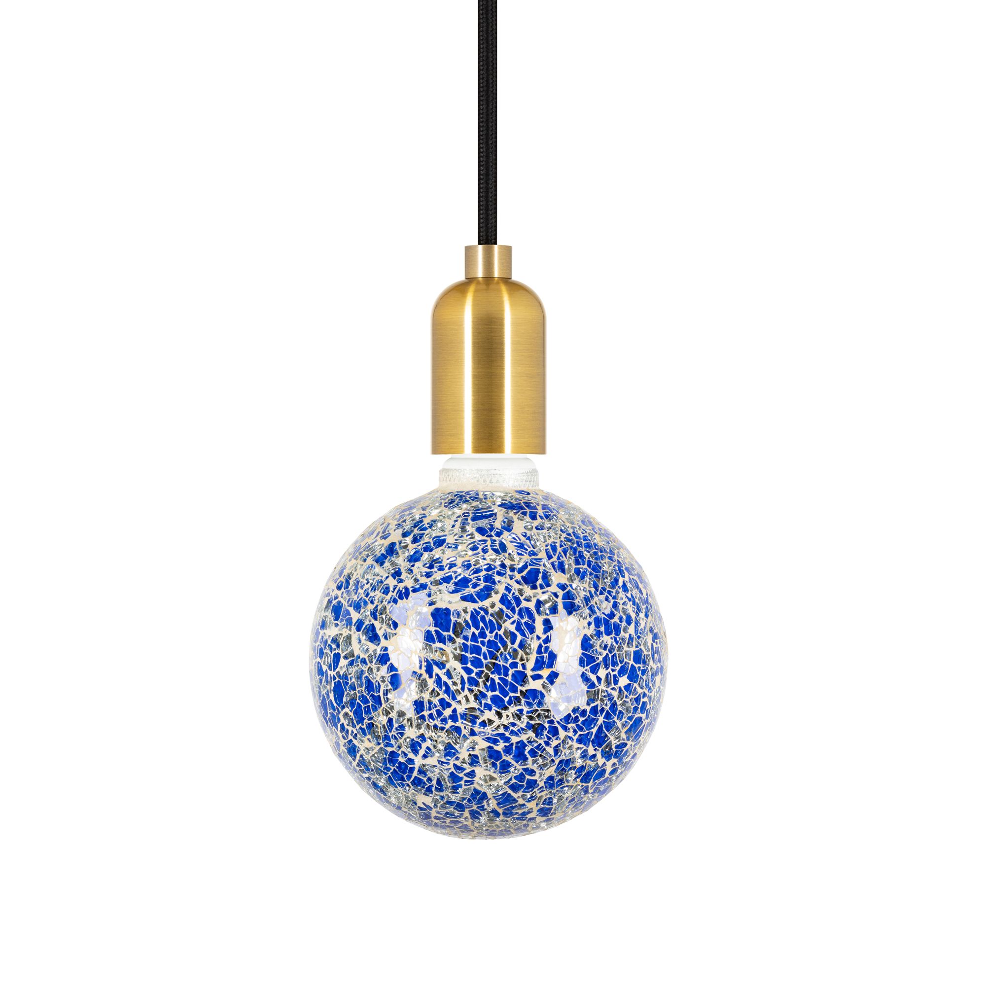 GIRARD SUDRON AMPOULE MOZAIC BLEUE G125-FILAMENT LED-4W-E27-8200K-DIM