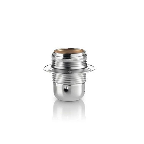 DOUILLE PORTALAMPADA E27 METALLO Chromé 60W max