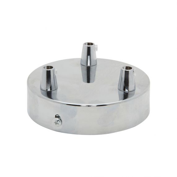 GIRARD SUDRON PLAFONNIER ACIER CHROME 3S