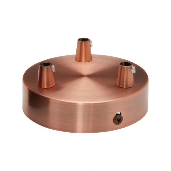 GIRARD SUDRON PLAFONNIER ACIER CUIVRE 3S