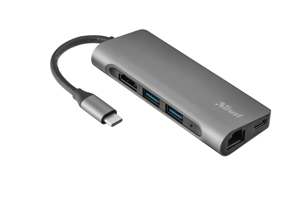 TRUST Dalyx Aluminium 7-in-1 USB-C Multiport Adapter