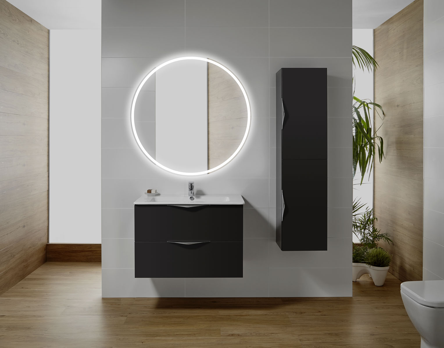 FOCCO Miroir avec lumière LED Uma 75 cm 5700K