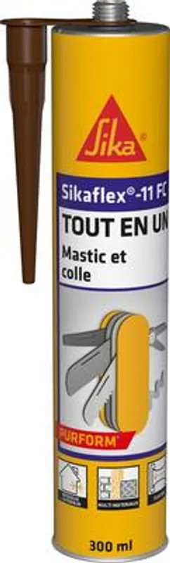 Mastic - Colle polyuréthane Sikaflex 11FC GRIS 300ml SIKA