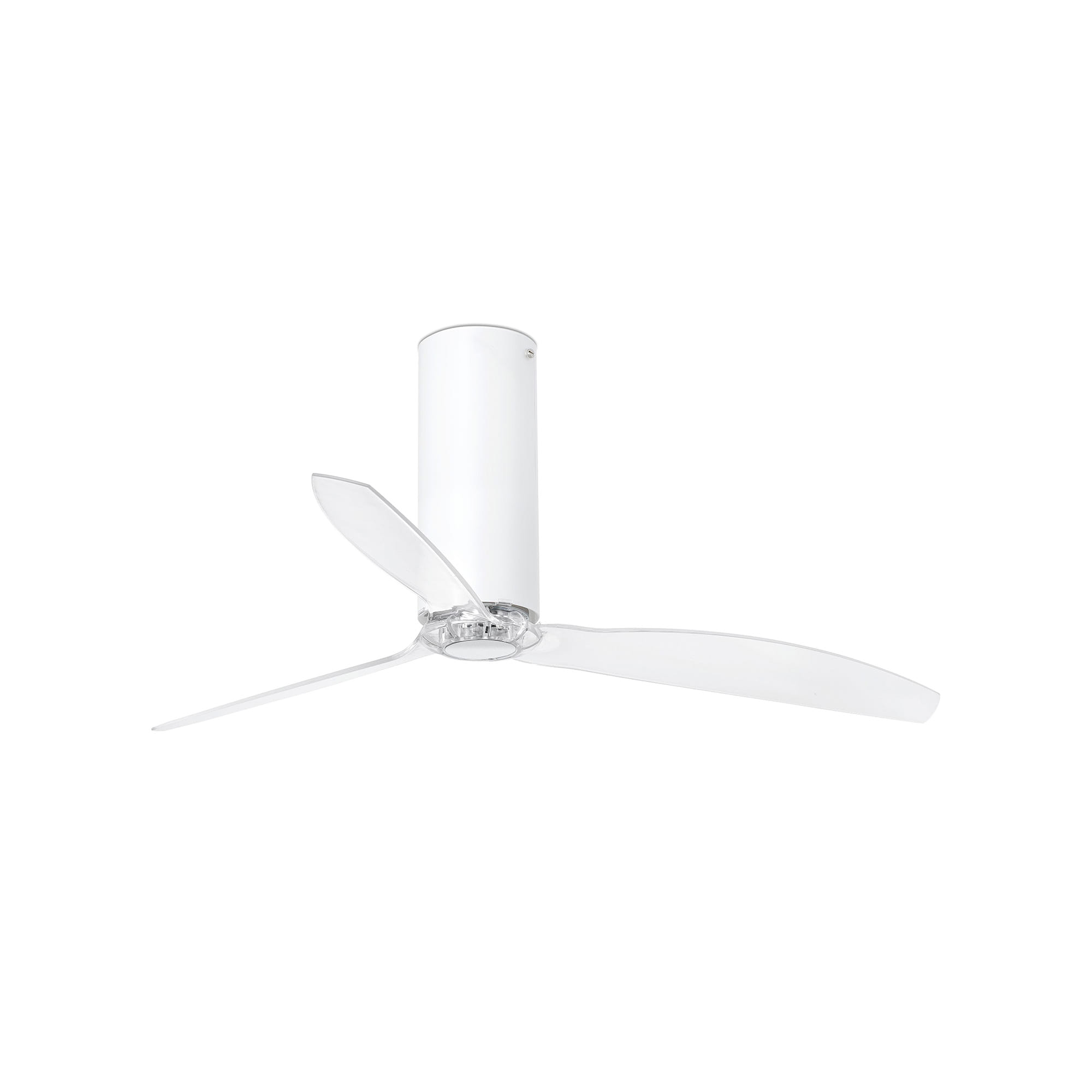 FARO TUBE FAN VENTILATEUR DE PLAFOND BLANC MAT/TRANSPAR