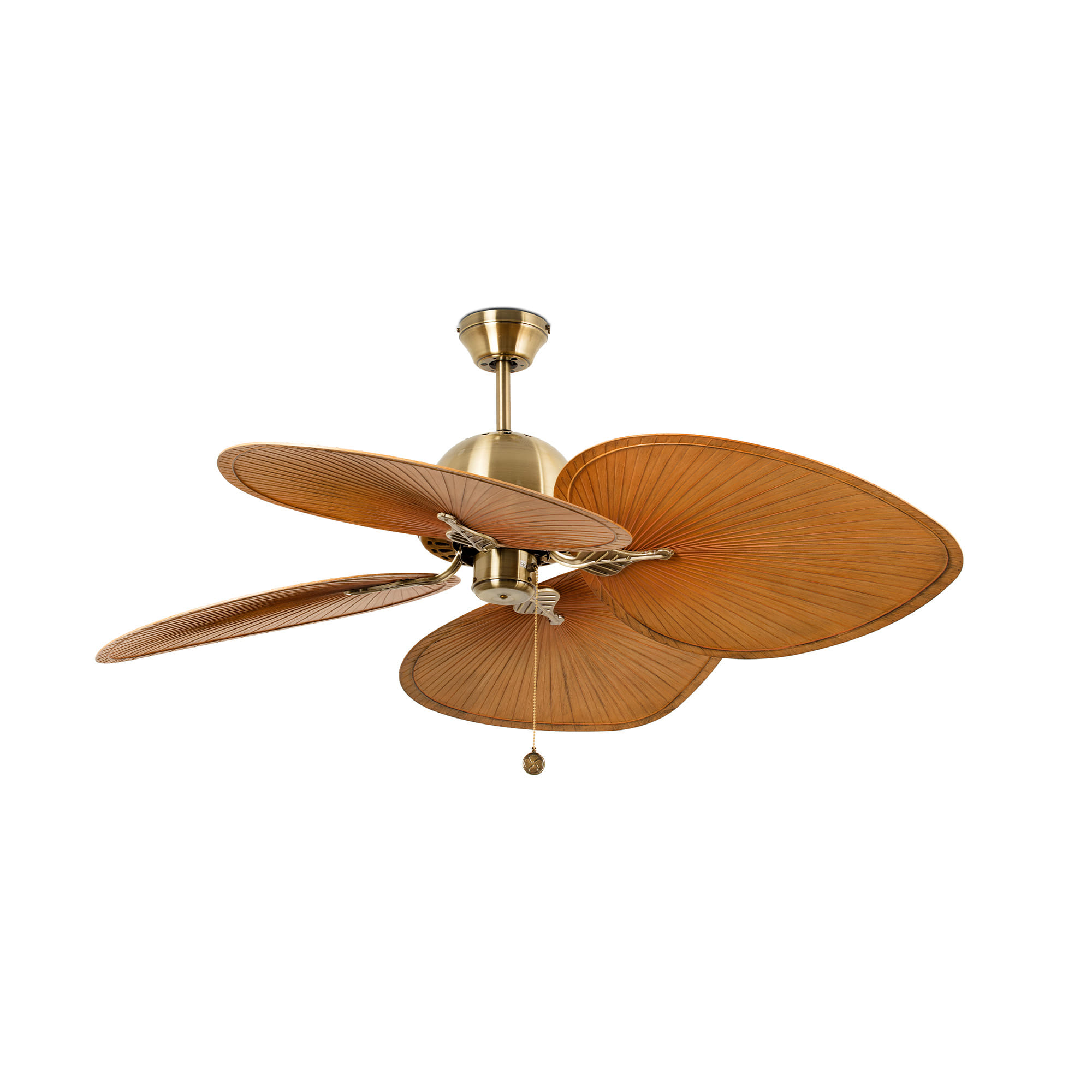 FARO Ventilateur de plafond CUBA ⌀132 MARRON 4 PALES