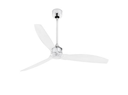 FARO JUST FAN Ventilateur de plafond chrome avec moteur DC