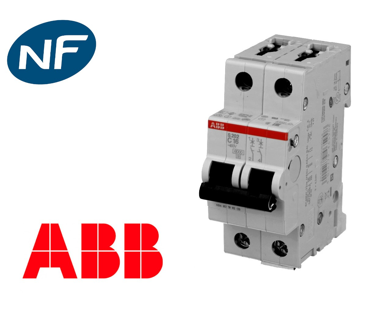 Disjoncteur Modulaire ABB 63A 2P S202-C63