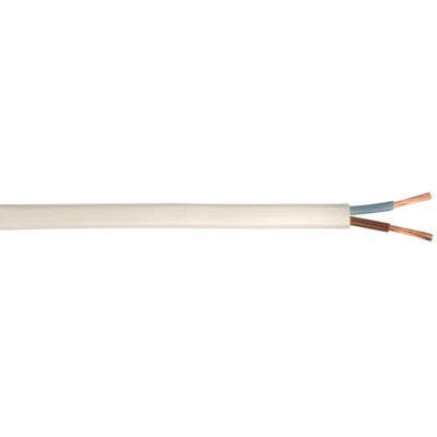 CABLE H03VVH2F 2X0,75 25 M BLANC/10123463