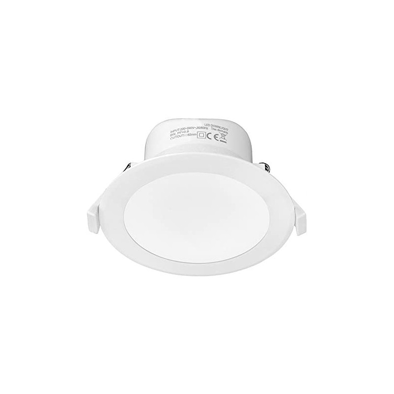 DOWNLIGTH LED ROUND RT2012 7W 650 LM 3000/4000/6000°K 90° BLANC
