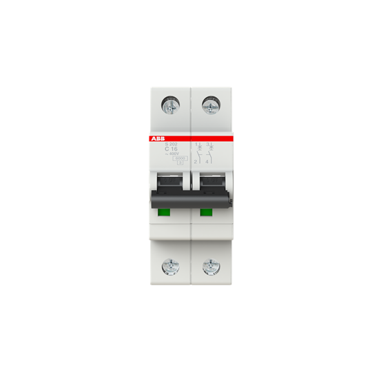 Disjoncteur modulaire ABB 16A 2P S202-C16