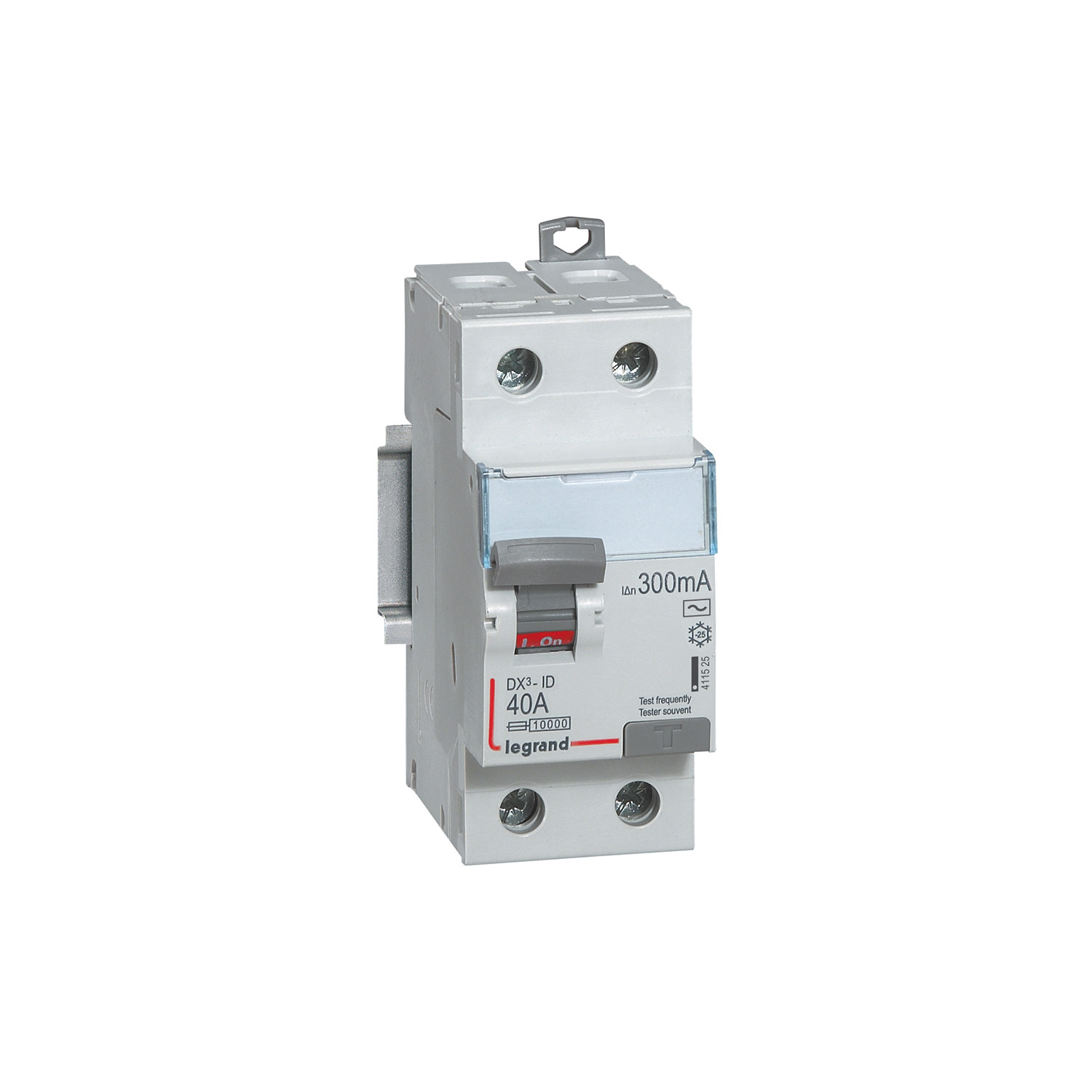 Interrupteur Différentiel DX³ Industriel 2P-300mA 10kA Class AC 25-63A LEGRAND 411525