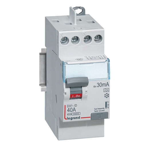 Interrupteur différentiel 2P 40A 30mA Type A Legrand DX² à vis