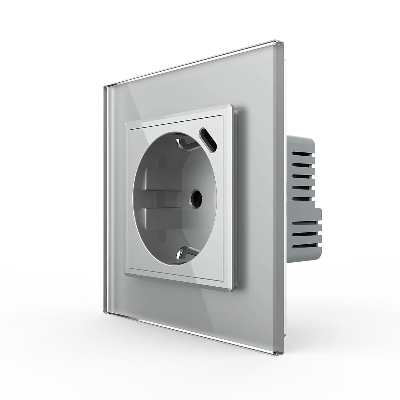 LIVOLO PRISE 2P+T GRISE