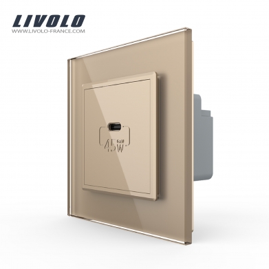 LIVOLO PRISE USB-C 45W NOIR