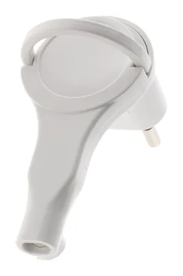 FICHE MALE 6A EXTRA PLATE BLANC