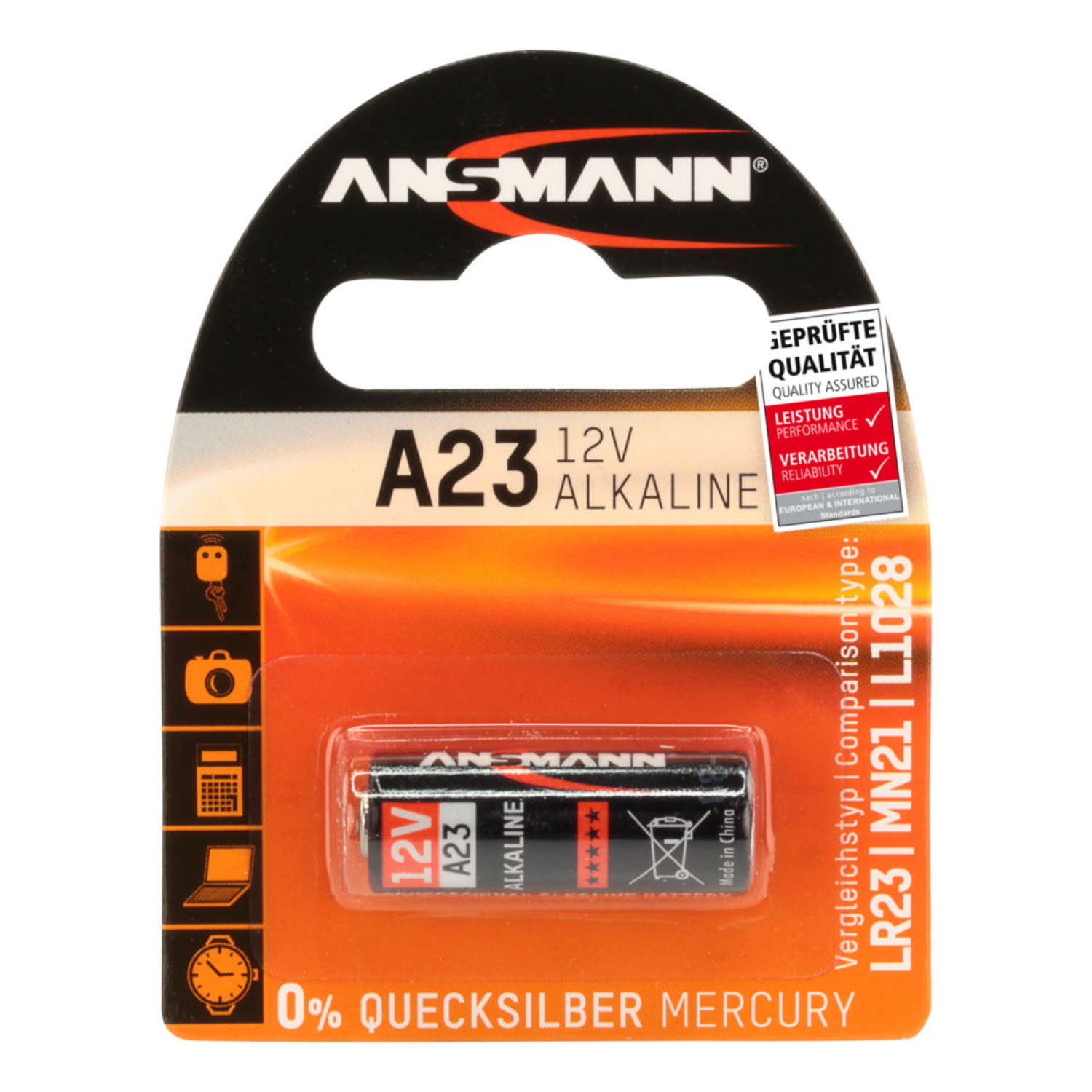 Blister Alcalines ANSMANN A 23 12 V - blister de 1