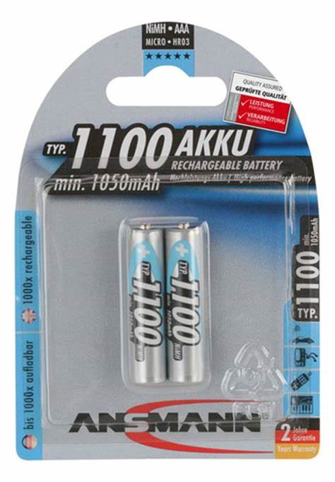 Piles Lithium ultra performance ANSMANN LR03 Blister de 2