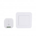 CHACON INTERRUPTEUR SANS FIL + MODULE ECLAIRAGE ON-OFF BLANC 1000W