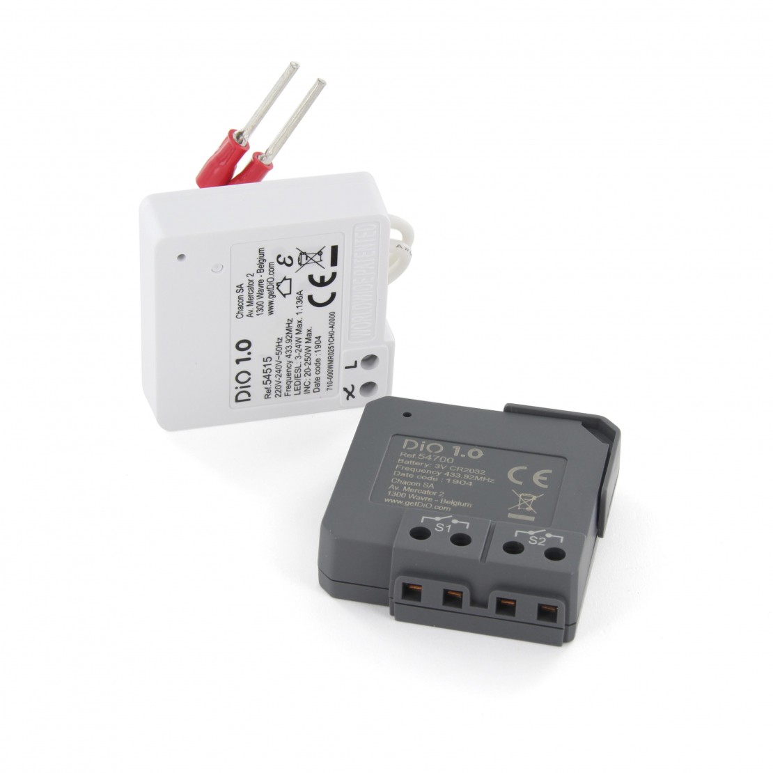 CHACON Kit va et vient (Micromodules récepteurs+ émetteurs)