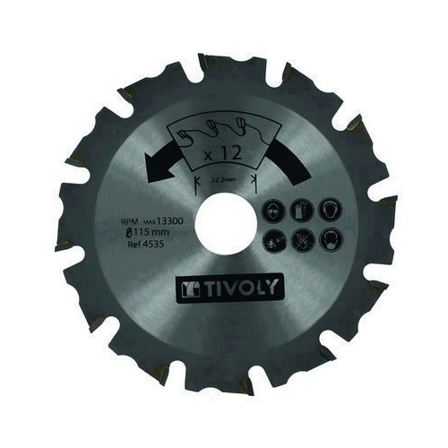 Disque à tronçonner bois et clous Ø 125 mm TIVOLY