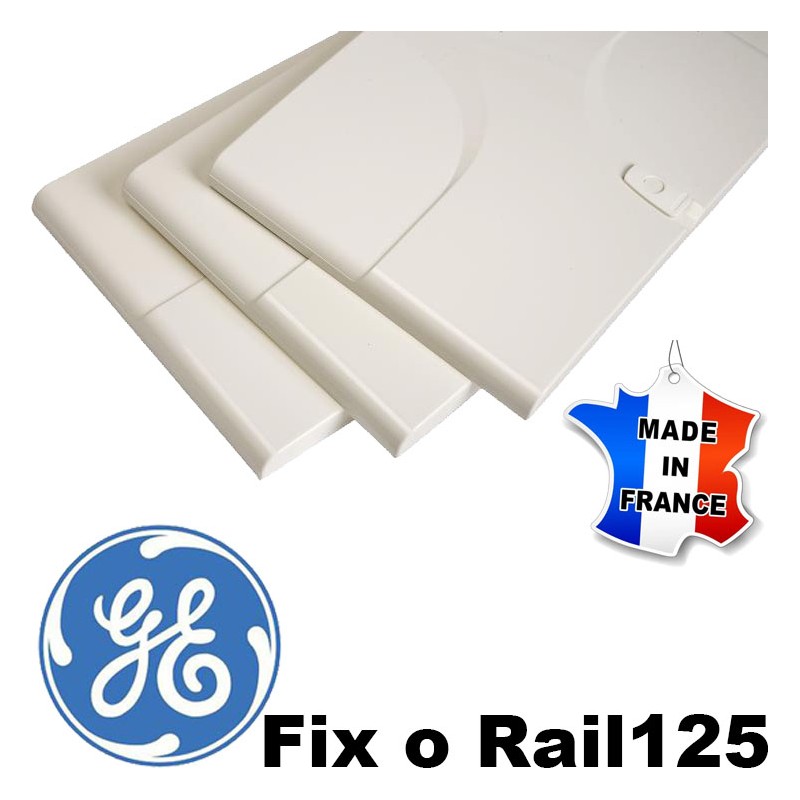 Porte blanche  de coffret 3 rangées General Electric Fix O Rail 125