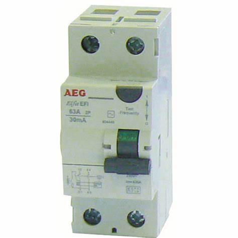 Disjoncteur mAInterrupteur Différentiel 40A / 30mA / type AC à vis / auto AEGodulaire phase neutre 25A 4.5kA à vis AEG