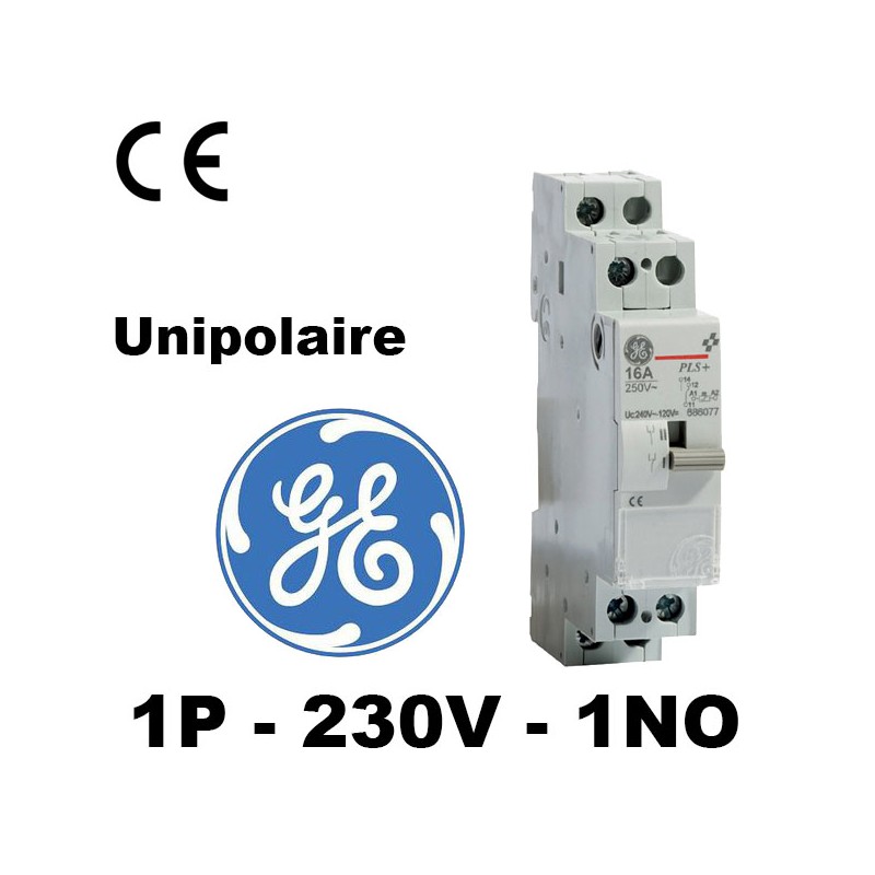 Télérupteur unipolaire 16A General Electric