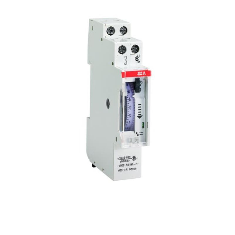 Horloge modulaire analogique Journalière NO 230v 16a durée mini 15min Marche/ arrêt/ auto