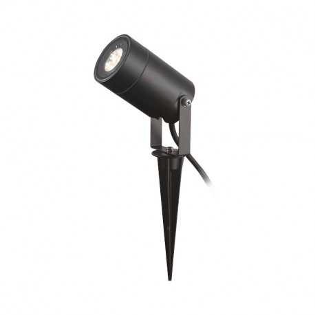 VISION-EL PROJECTEUR PIQUET 230V GU10 NOIR IP65 SLIM