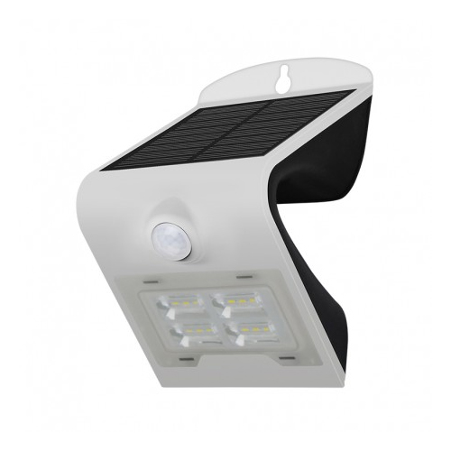 APPLIQUE MURALE LED SOLAIRE 2W 4000K BLANC + DÉTECTEUR
