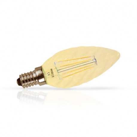 VISION EL LED FIL COB TORSADE E14 1W 2700K GOLDEN