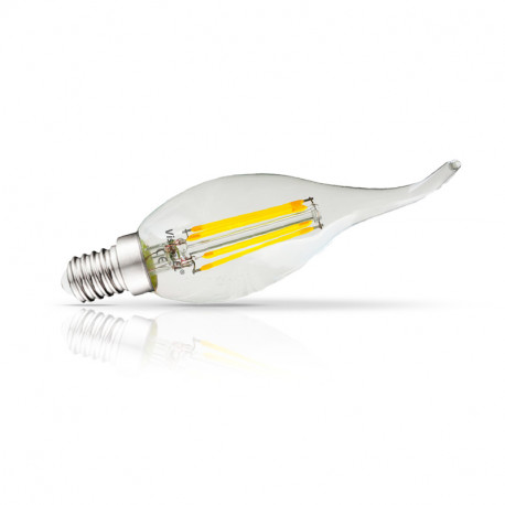 LED VISION-EL Ampoule LED E14 Filament Coup de vent 4W Dimmable 2700°K