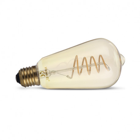 AMPOULE LED E27 ST64 FILAMENT SPIRALE 4W 2700K