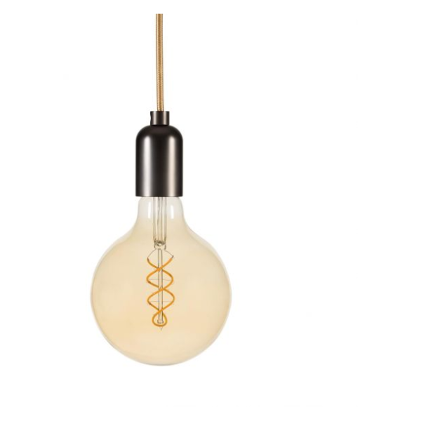 GIRARD SUDRON GLOBE TWISTED G125 FILAMENT LED 4W E27 2000K 200LM DIMMABLE AMBRE