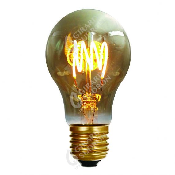 GIRARD SUDRON STANDARD A60 FILAMENT LED 4 LOOPS 3W E27 2000K 160LM DIM. SMOKY