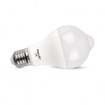 LED VISION-EL 12 W BULB E27 DETECTEUR DE MVT CREP 4000°K BOITE