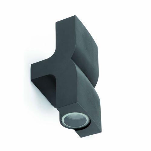 KLAMP APPLIQUE GRIS FONCE 2L GU10 35W