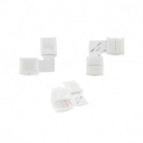 VISION-EL CONNECTEUR L BANDEAUX LED 12V / 24V 10MM RGB
