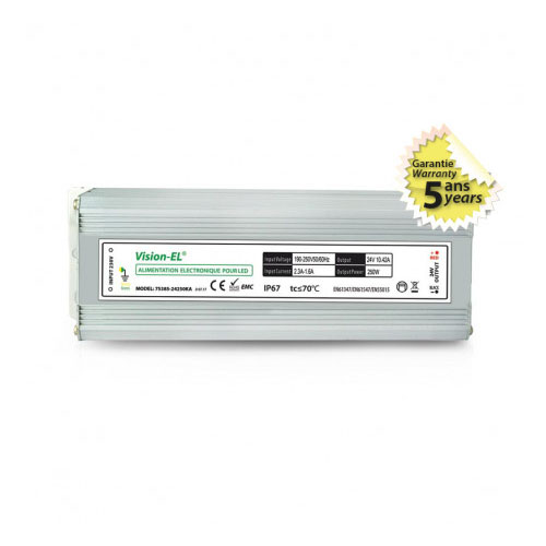 VISION-EL ALIMENTATION POUR LED 250W 24V DC LUMINEUX IP67