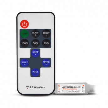 LED VISION-EL MINI CONTROLEUR POUR BANDEAUX LED MONOCHROME 12V/24V + TELECOMMANDE RF