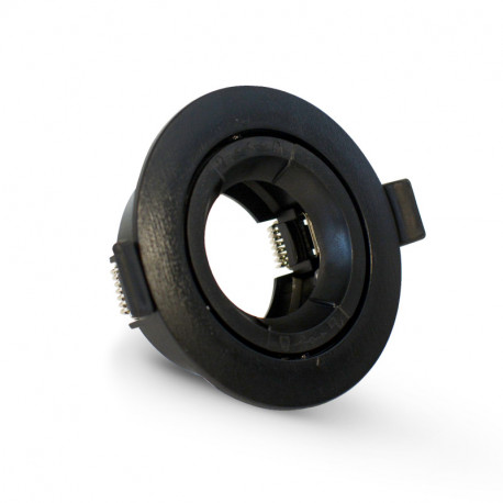 VISION-EL SUPPORT PLAFOND ROND ORIENTABLE NOIR Ø90 MM