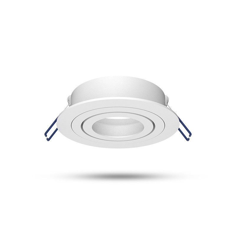 MIIDEX SUPPORT PLAFOND ROND BLANC ORIENTABLE Ø92 MM