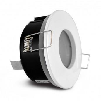 SUPPORT DE SPOT BBC  ROND BLANC                ETANCHE  IP 65  82mm