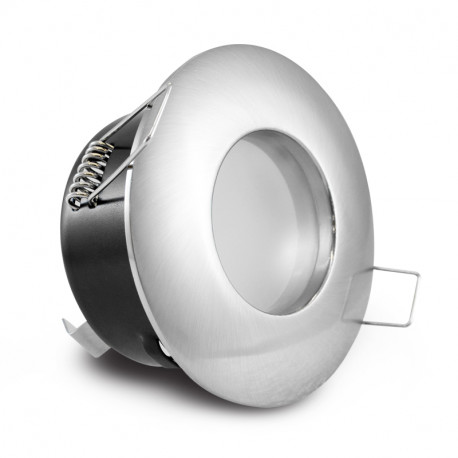SUPPORT DE SPOT BBC  ROND CHROME            ETANCHE  IP 65  82mm