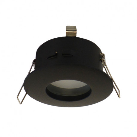 VISION-EL SUPPORT DE SPOT BBC ROND ETANCHE NOIR DIAM 82 IP65
